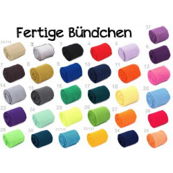 Bündchen fertig - Uni 3 tlg. - 2x Arm, 1x Bund